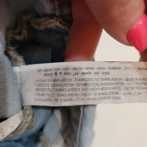 Zara kids denim shortalls short overalls. Size 9 (134 cm) - Picture 7 of 16